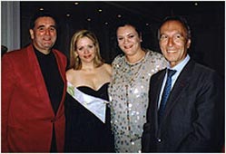 John Treleaven avec Renée Fleming, Violeta Urmana et Maestro Claudio Abbado au Festival de Lucerne.