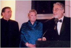 John Treleaven, Linda Watson et Placido Domingo à  Los Angeles  