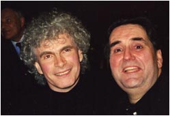 John Treleaven avec Sir Simon Rattle &agrave; Amsterdam.